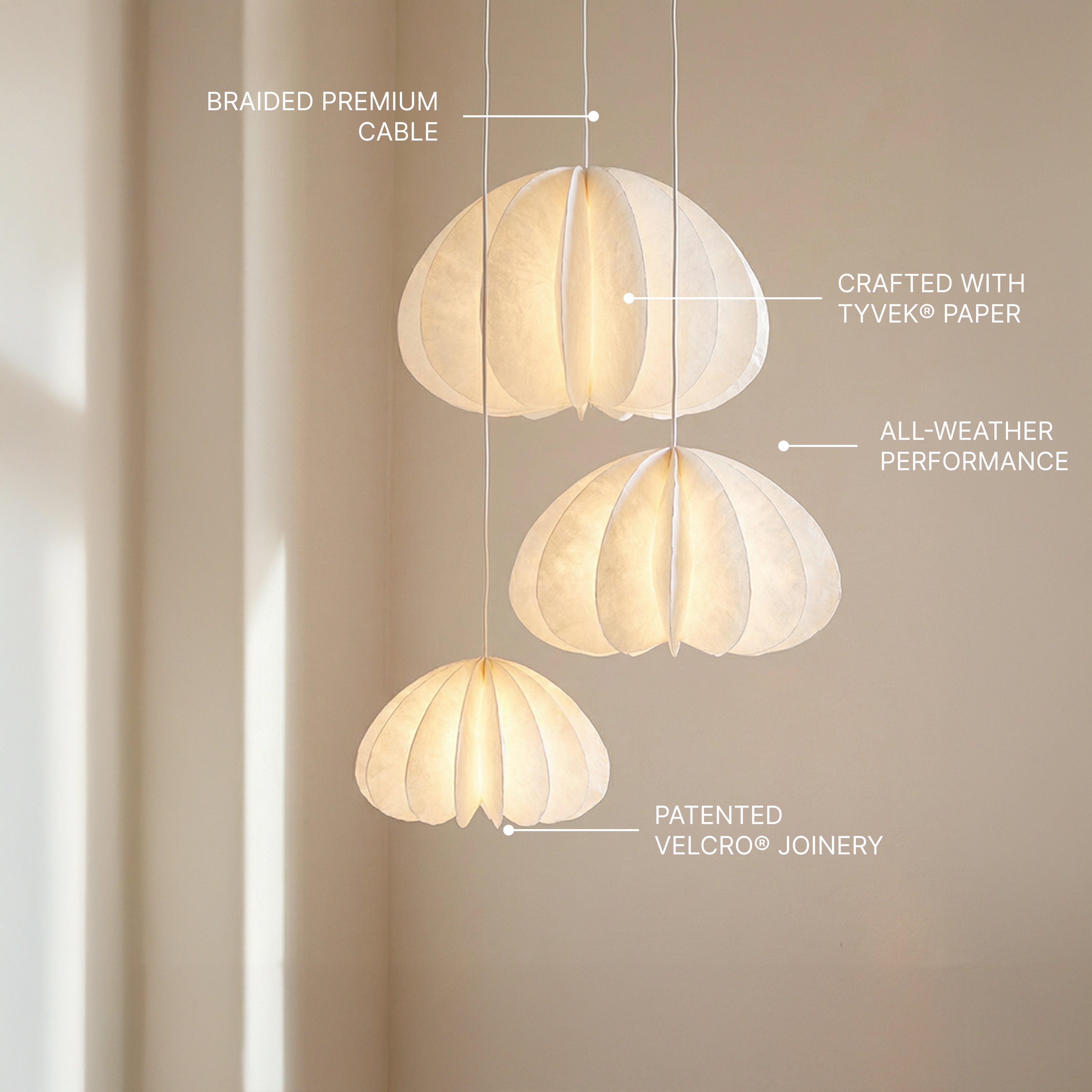 Daisy - Cluster Hanging 3 Pendant Lights