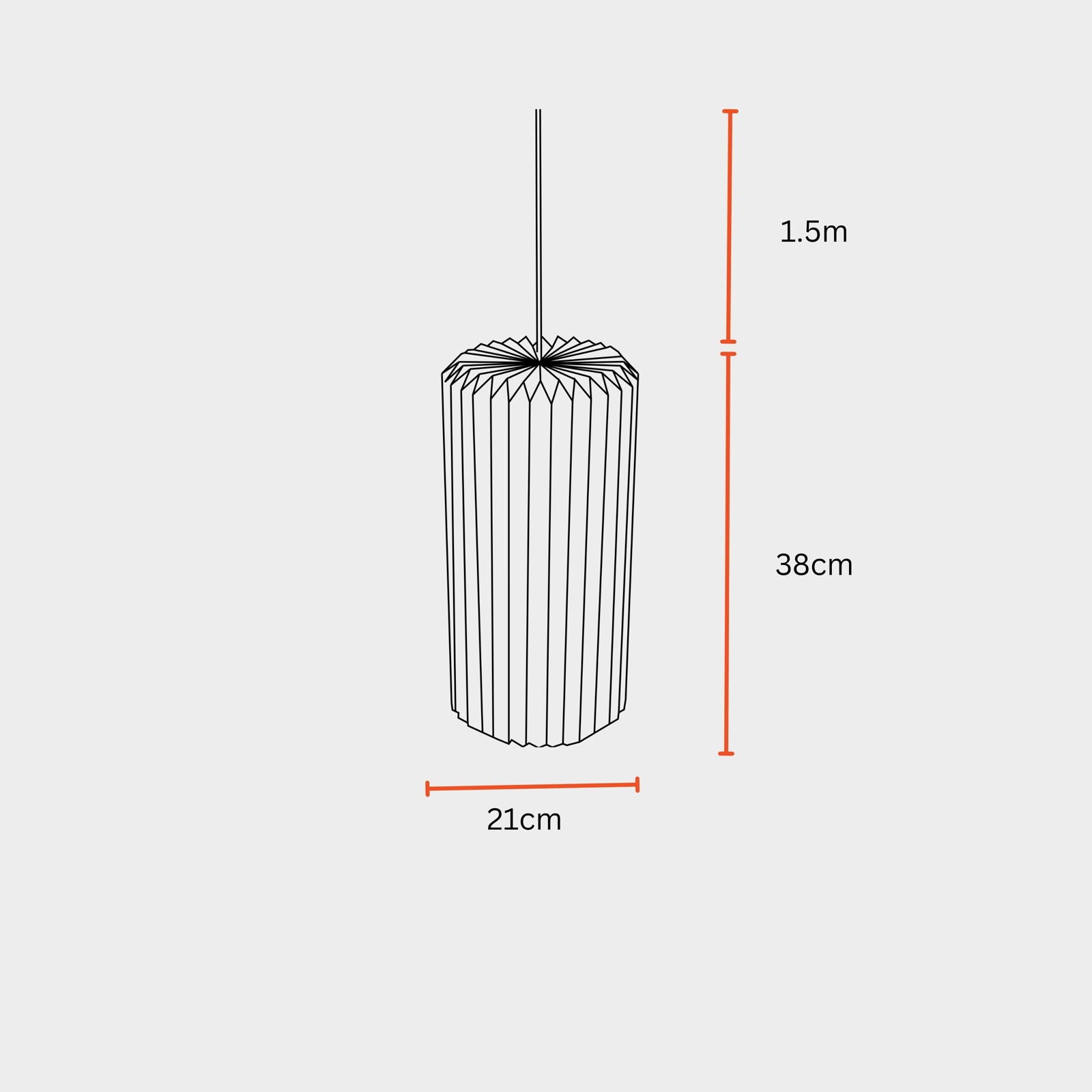 Drum Pendant Lamp (Marble Print) - Marble Printed Origami Pendant Light, Origami Hanging Light - FIG Living - Drum Pendant Lamp (Marble Print) - Marble Printed Origami Pendant Light, Origami Hanging Light - FIG Living