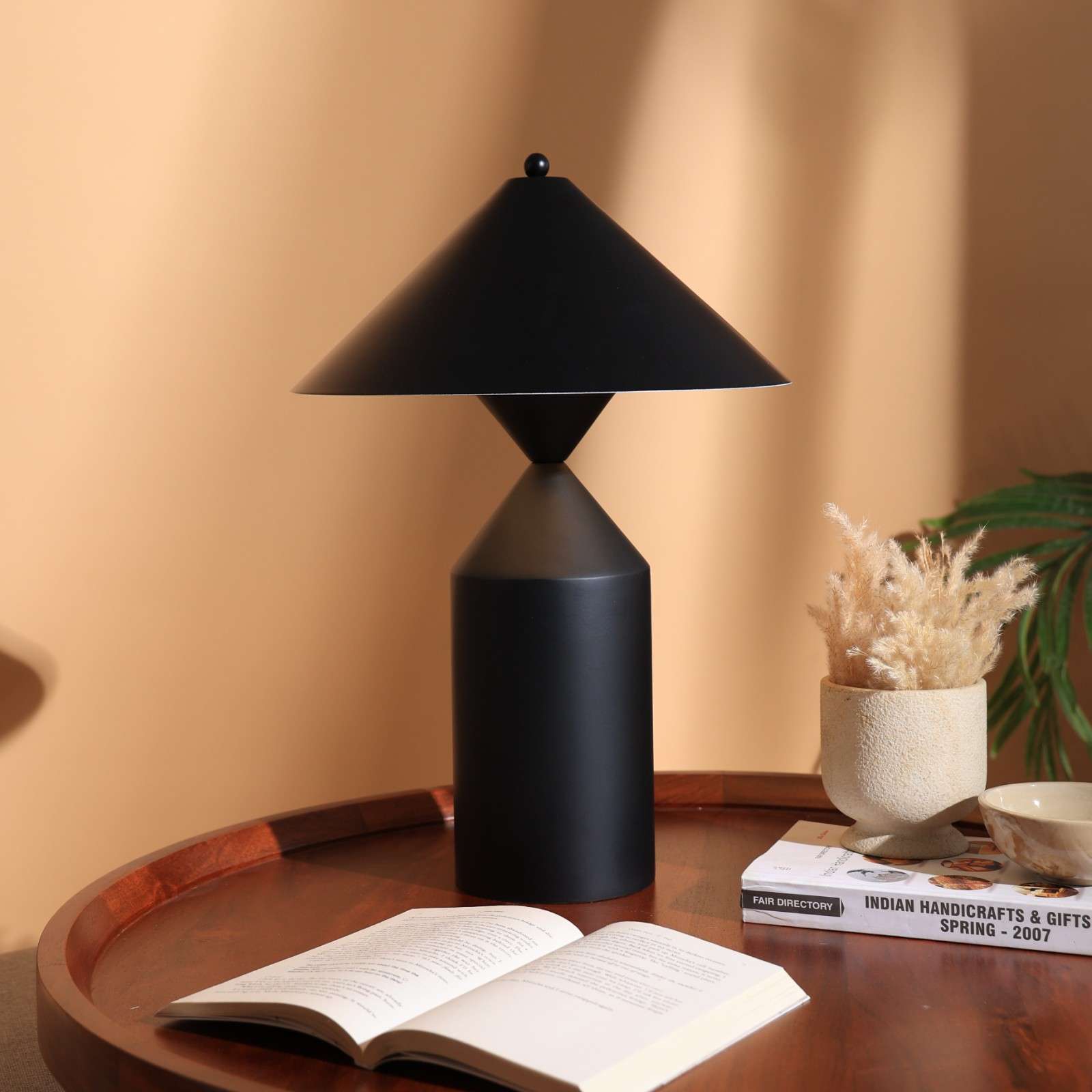 Cone Casa - Table Lamp - Modern Scandinavian Design, Premium Metallic Finish, Easy Installation
