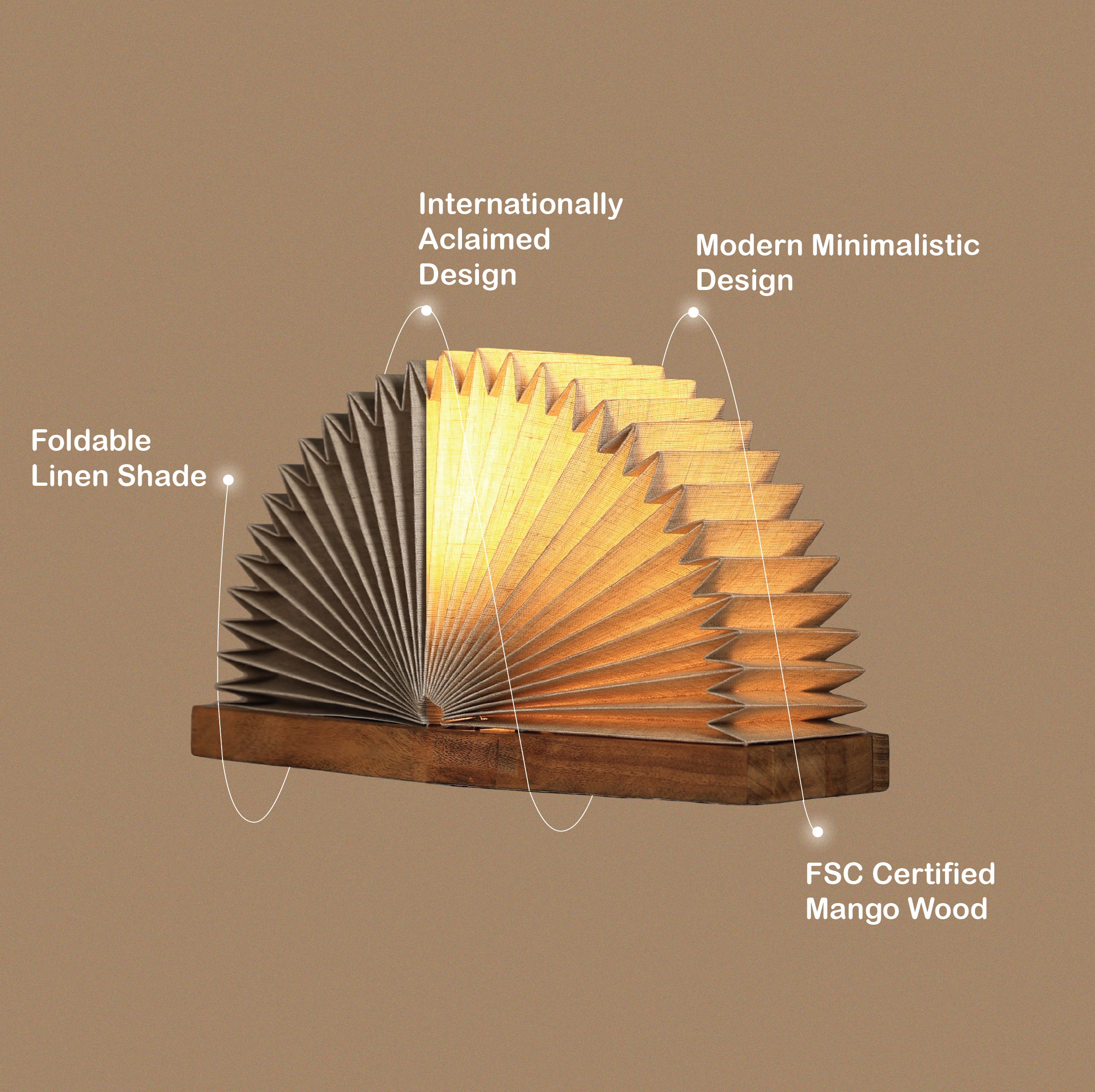 Linen Book Table Lamp