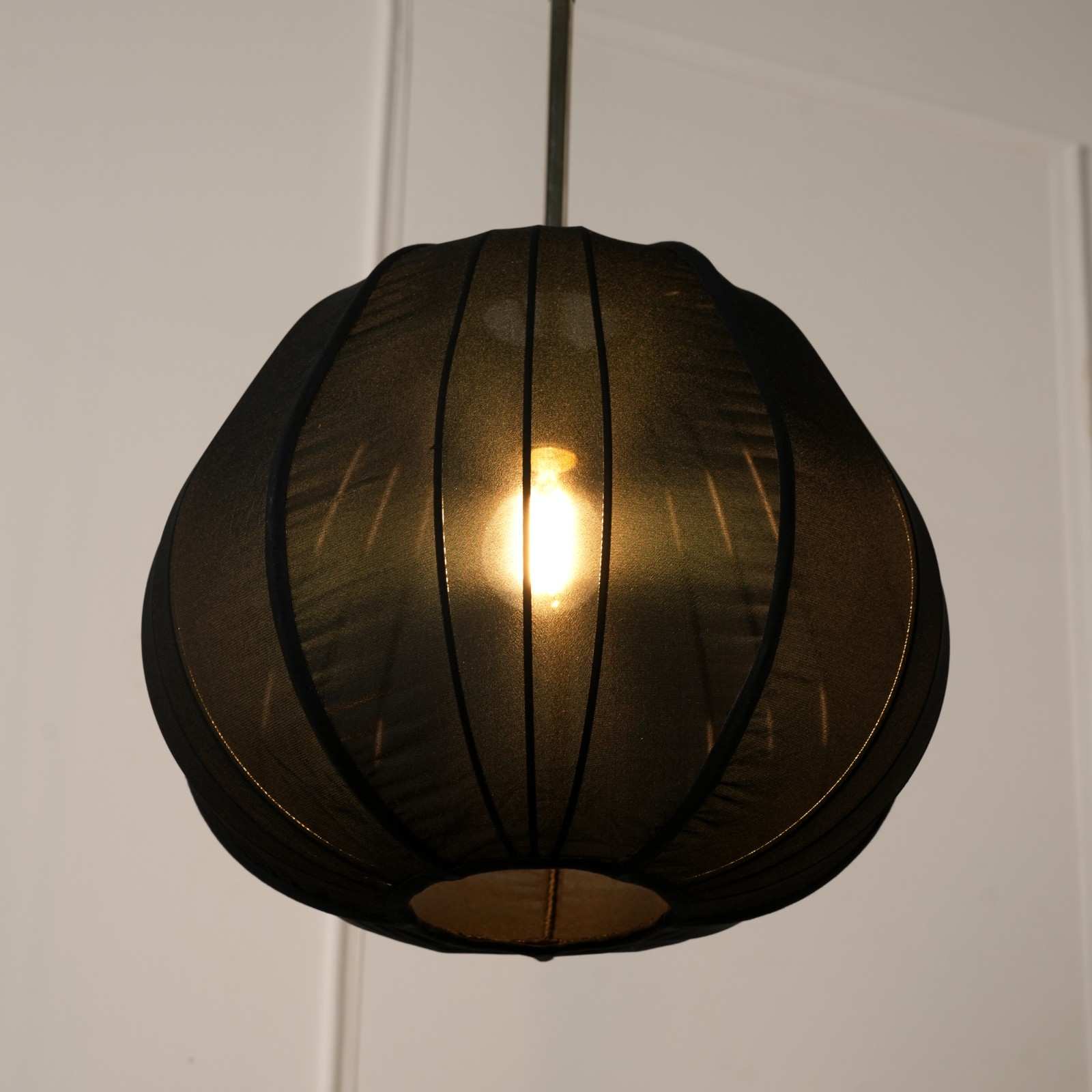 Luxe Collection - Berlin Lamp  - Premium Chiffon Fabric, Metallic Spacer, Soft Warm Glow, Mood Enhancement Lighting