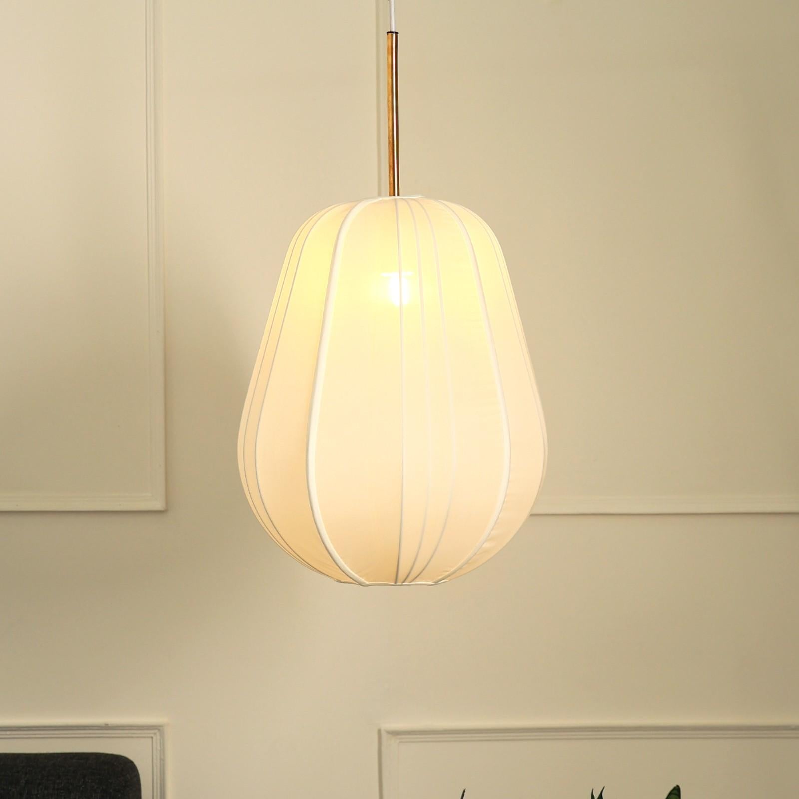 Luxe Collection - Rome Lamp  - Premium Chiffon Fabric, Metallic Spacer, Soft Warm Glow, Mood Enhancement Lighting