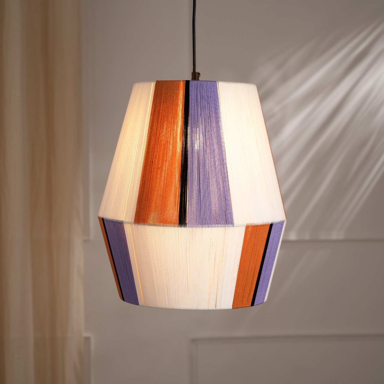Colour Story 200 - Limited Edition Threading Pattern, Cotton Threading Lampshade, Sturdy Construction