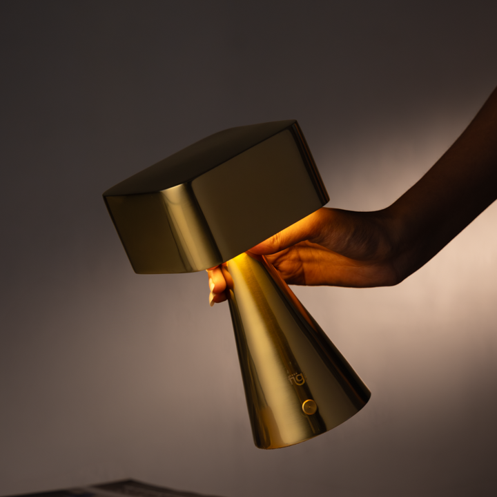 Chrome Portable Lamp - Stainless Steel