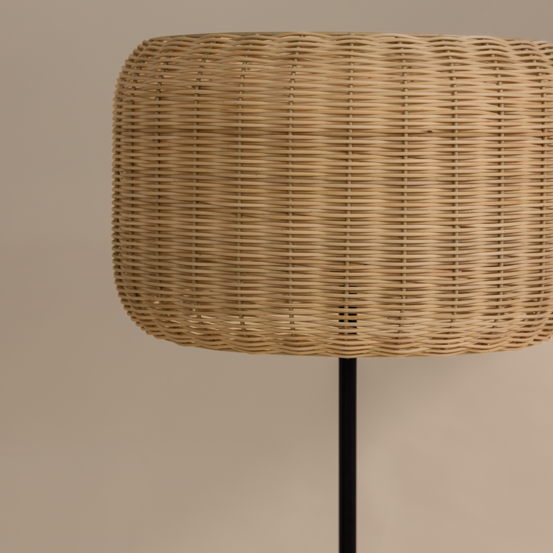 Bird's Nest - Rattan Floor Lamp