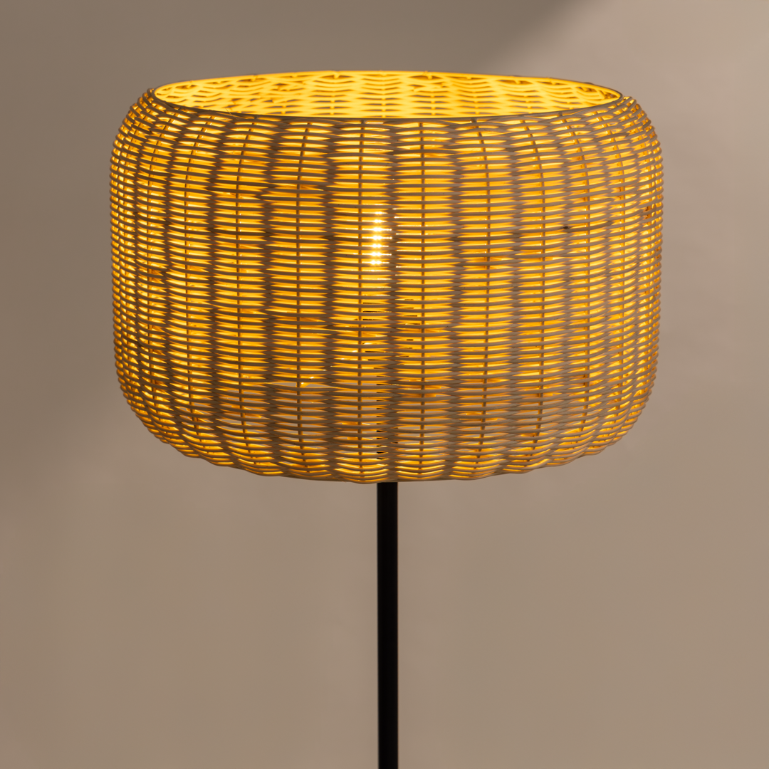 Bird's Nest - Rattan Floor Lamp