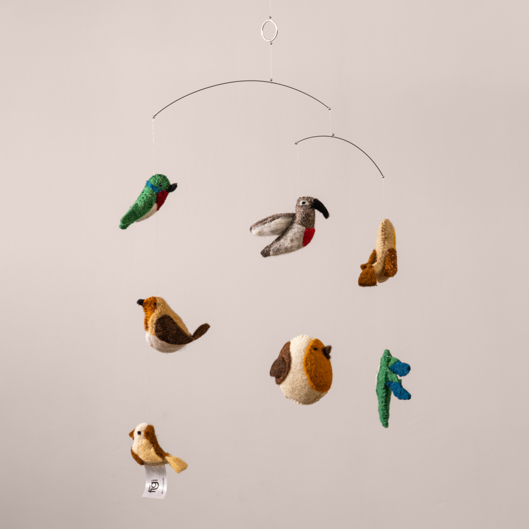 Felt Ornaments - Hanging Mobile (Birds)