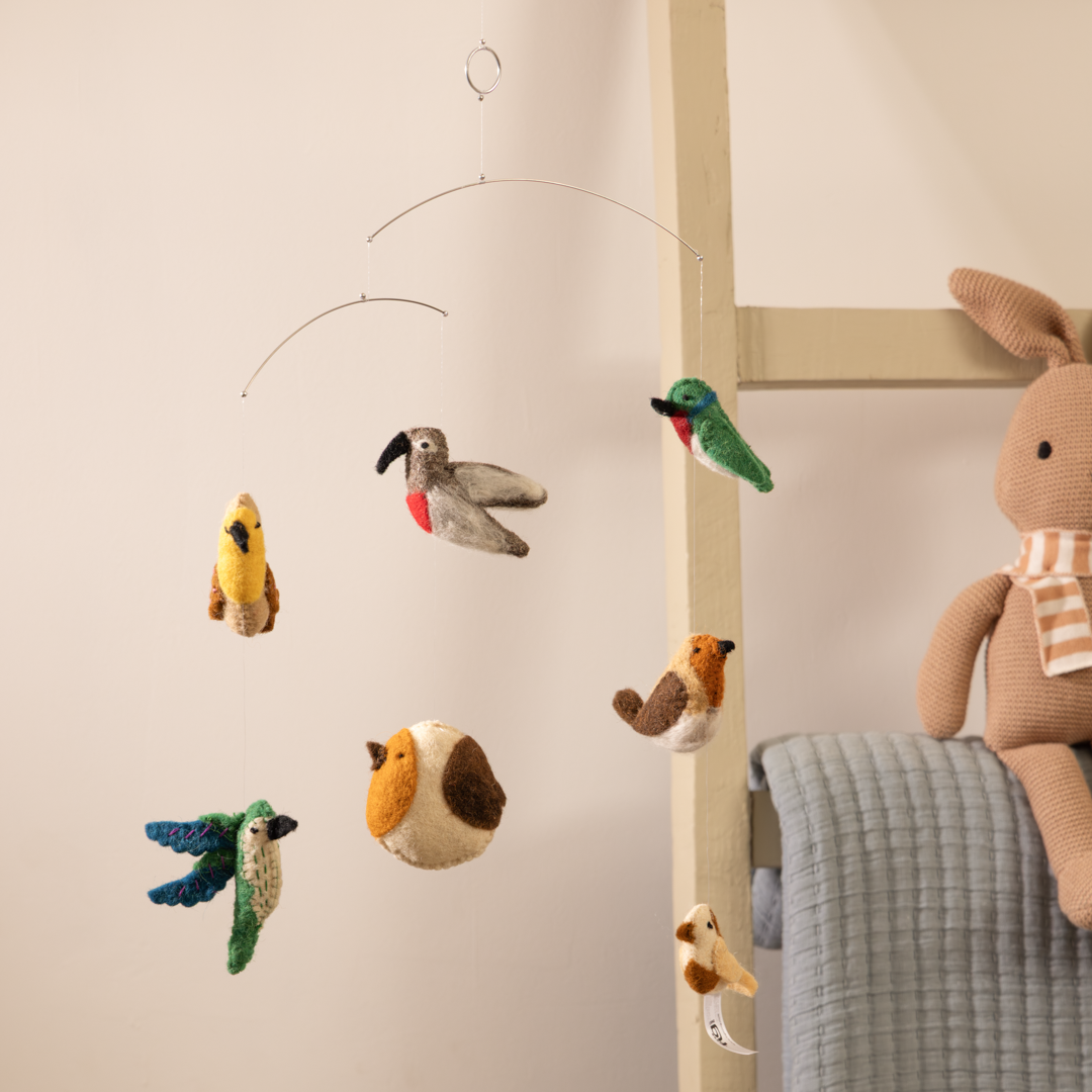 Felt Ornaments - Hanging Mobile (Birds)