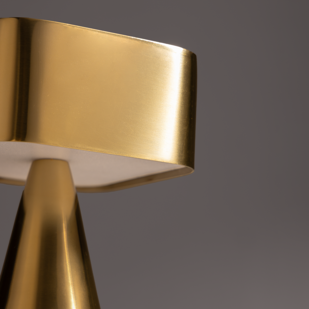 Chrome Portable Lamp Gold