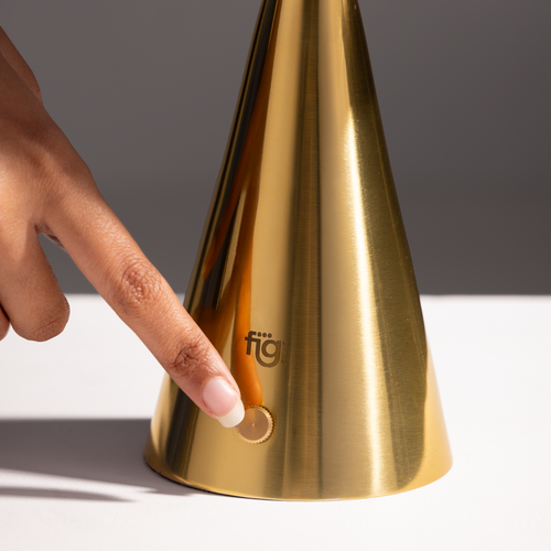 Chrome Portable Lamp Gold