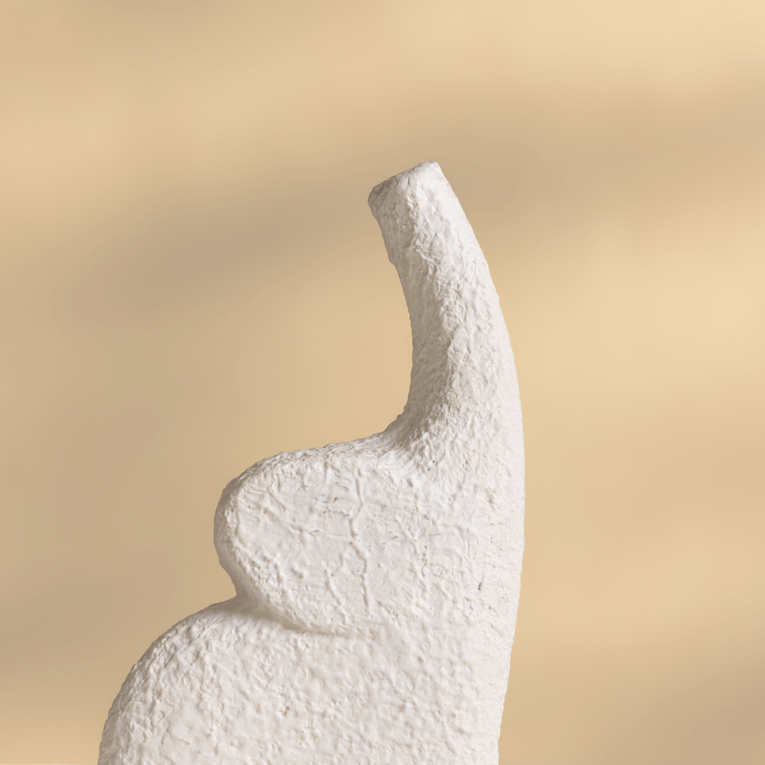 small white elephant sculpture modern decor