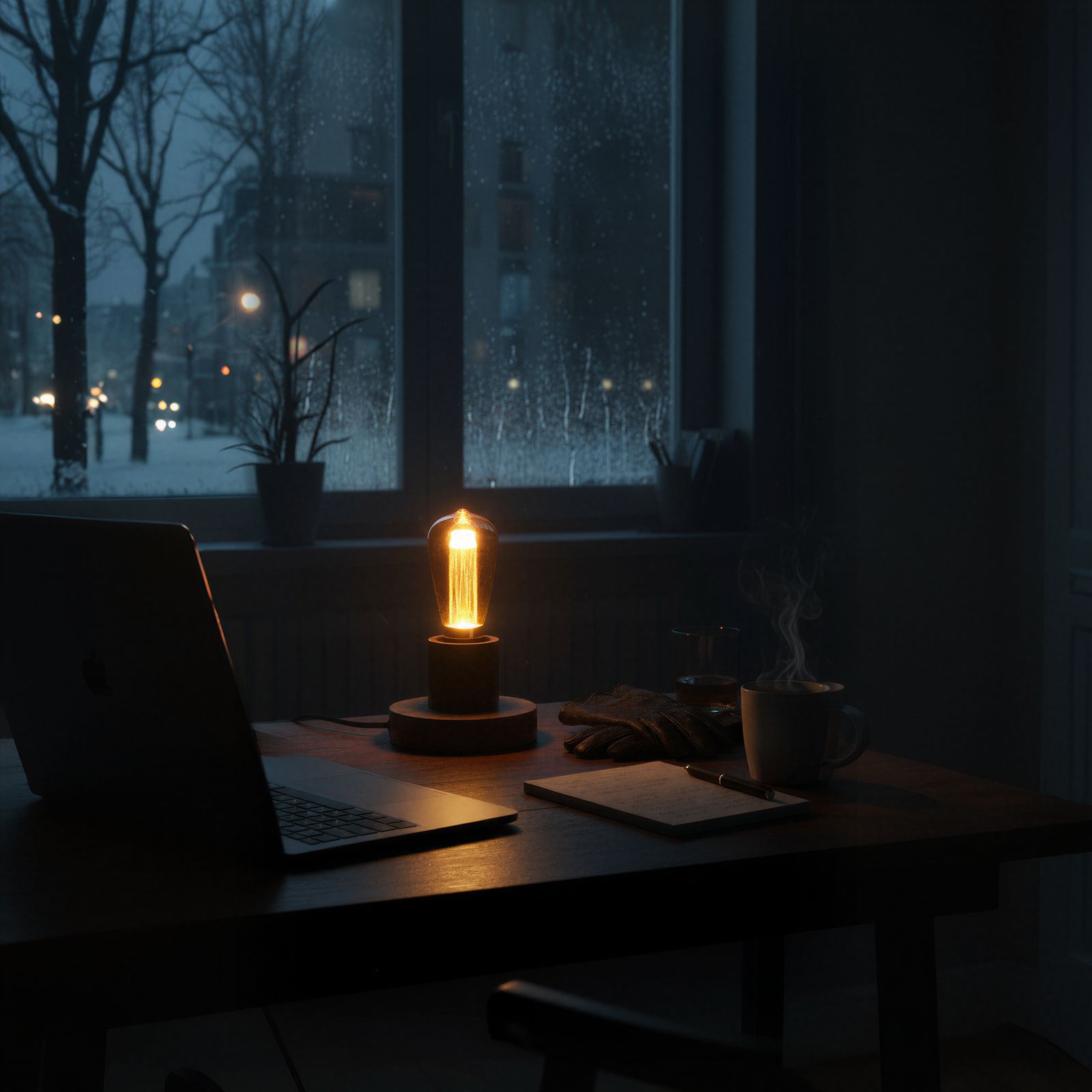 Naked Bulb Table Lamp