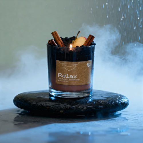 Relax Apple & Cinnamon Vegan Wax Scented Candle
