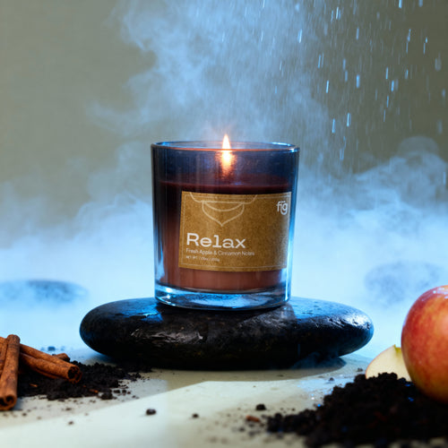 Relax Apple & Cinnamon Vegan Wax Scented Candle