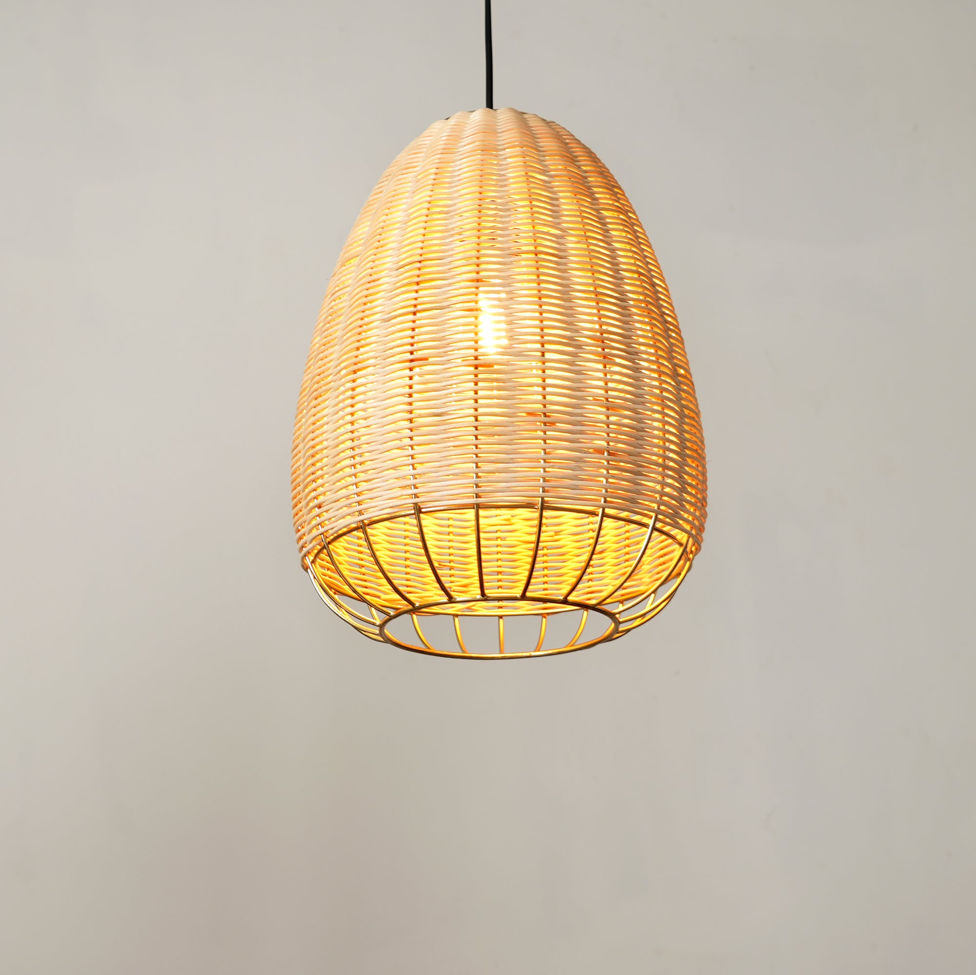 Teardrop Rattan Ceiling Lamp