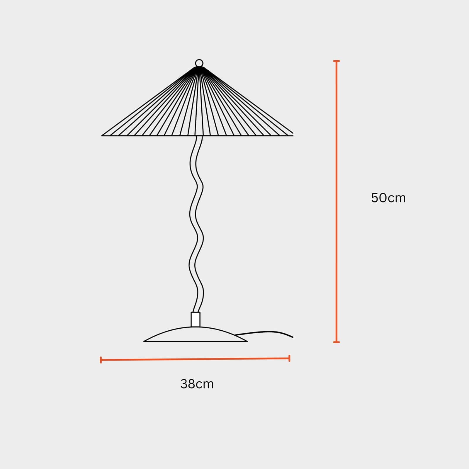 Wavy Table Lamp - Contemporary Metal Base Desk Lamp Lighting And Handpleated Shade Bedside Lamp - FIG Living - Wavy Table Lamp - Contemporary Metal Base Desk Lamp Lighting And Handpleated Shade Bedside Lamp - FIG Living