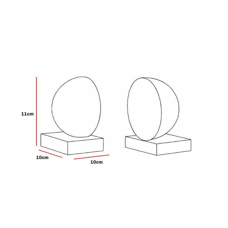 Monolith Bookends - Grey