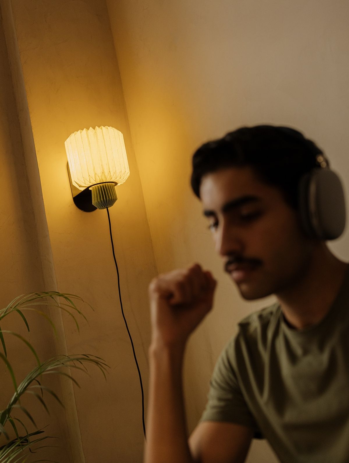 Lumi Fold Sconce Linen Wall Lamp