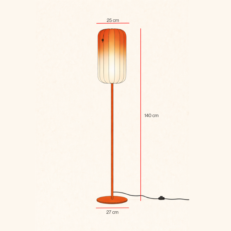 Horizon collection floor lamp