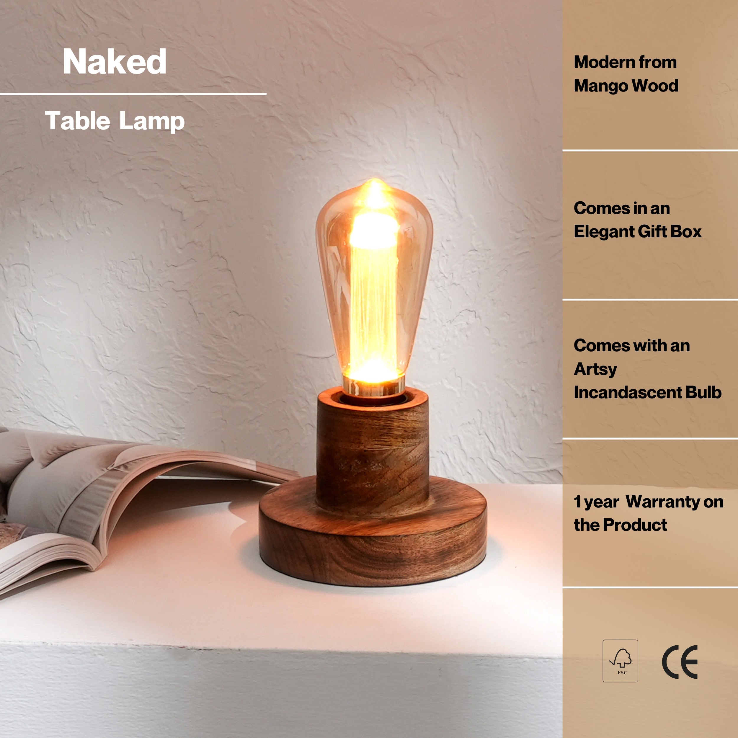 Naked Bulb Table Lamp