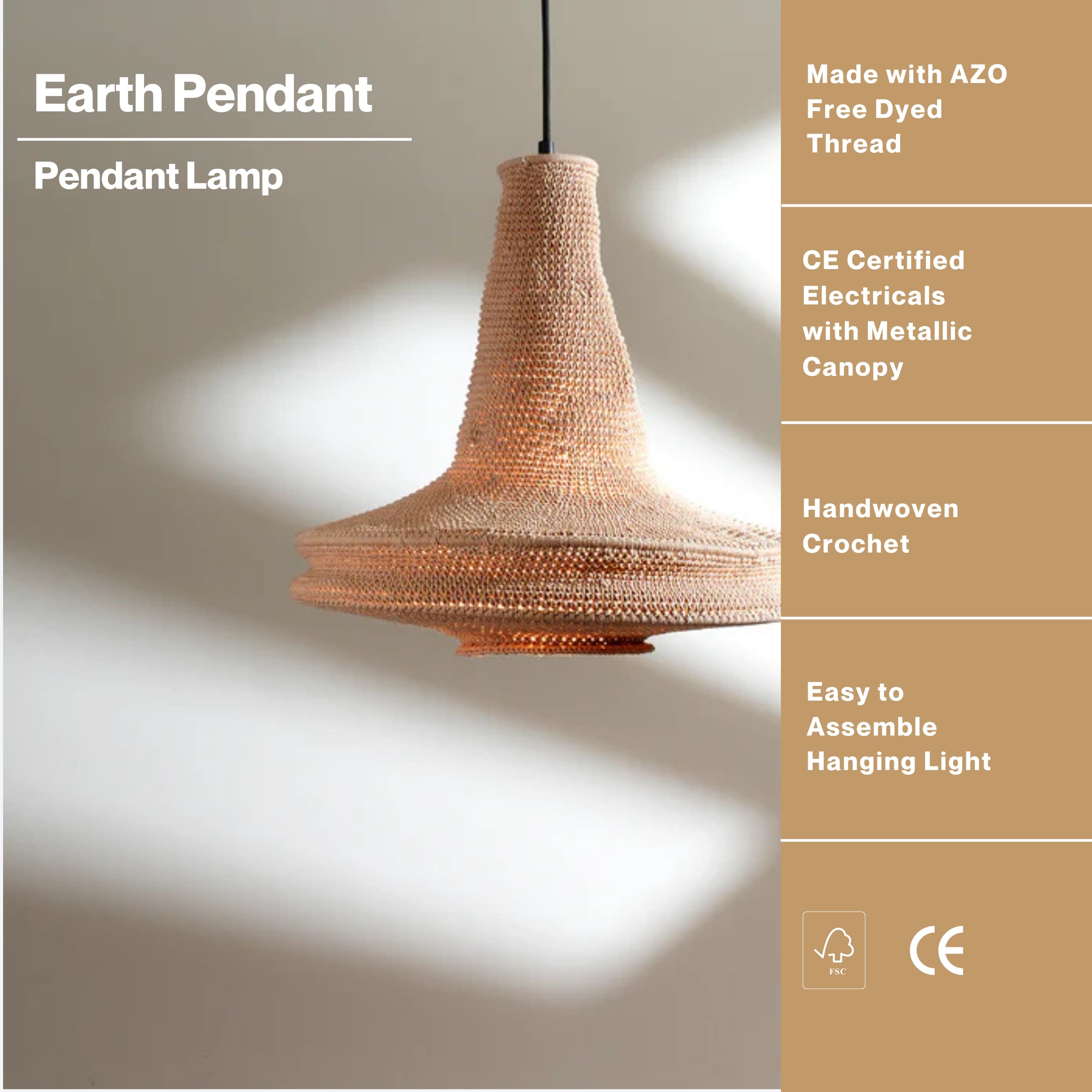 Earth Pendant (Natural) Pendant Lamp