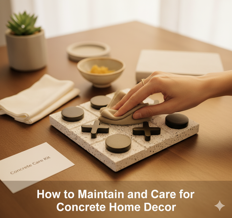 How to Maintain and Care for Concrete Home Decor