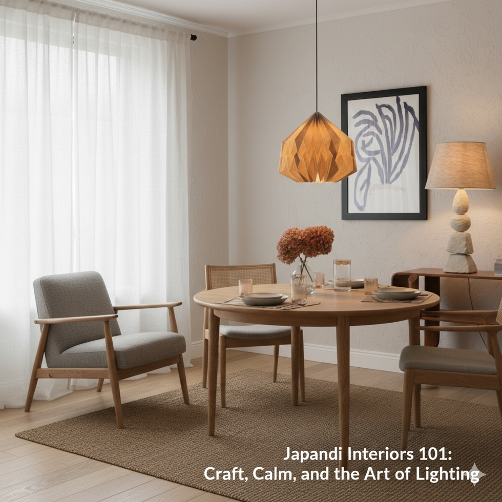 Japandi Interiors 101: Craft, Calm, and the Art of Lighting