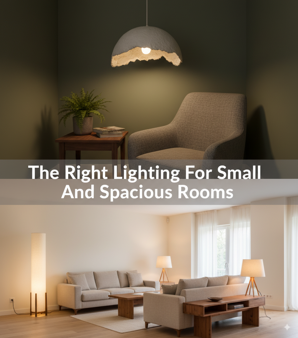 The Right Lighting For Small And Spacious Rooms