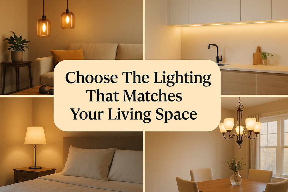 Choose The Lighting That Matches Your Living Space