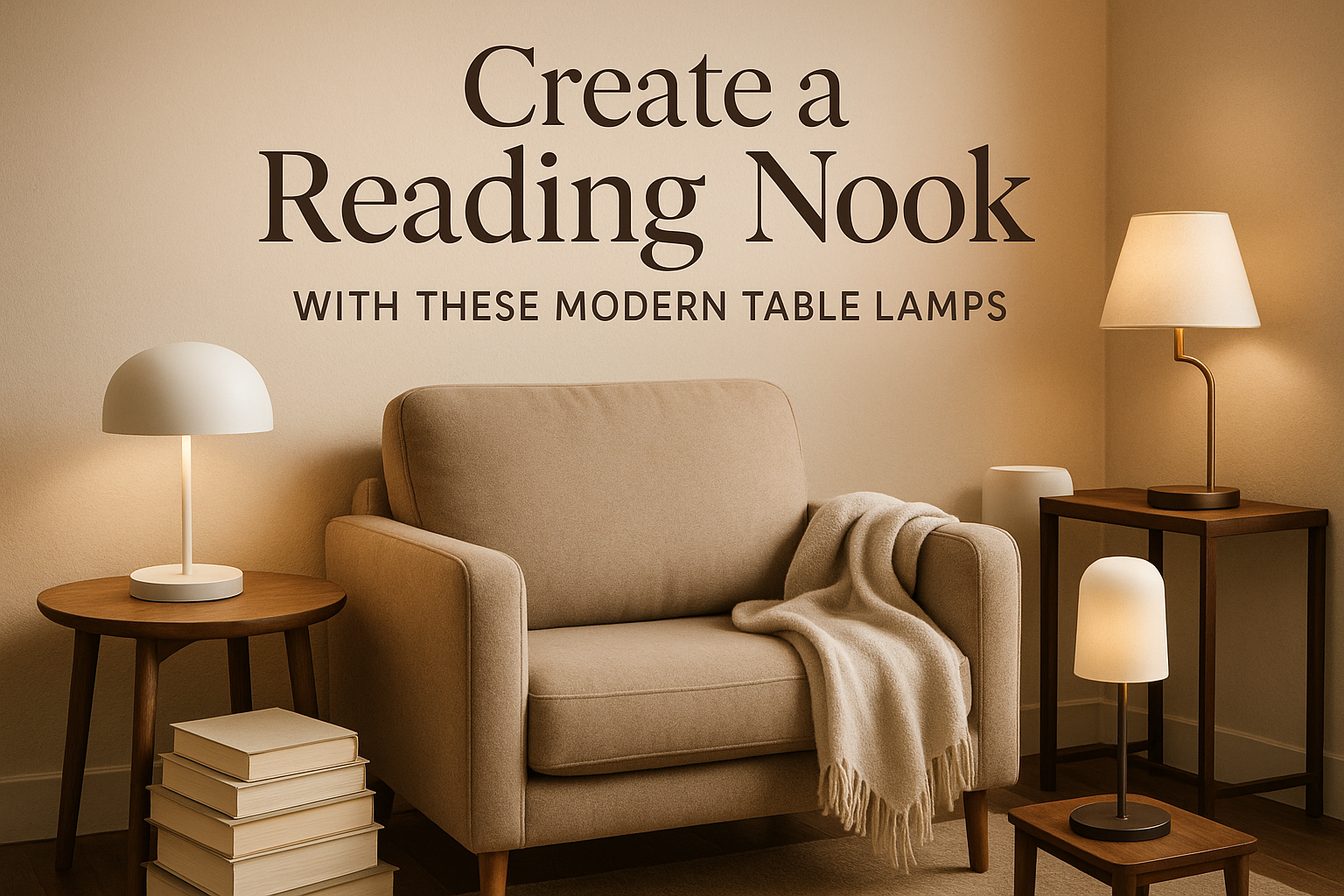 Create a Reading Nook with These Modern Table Lamps