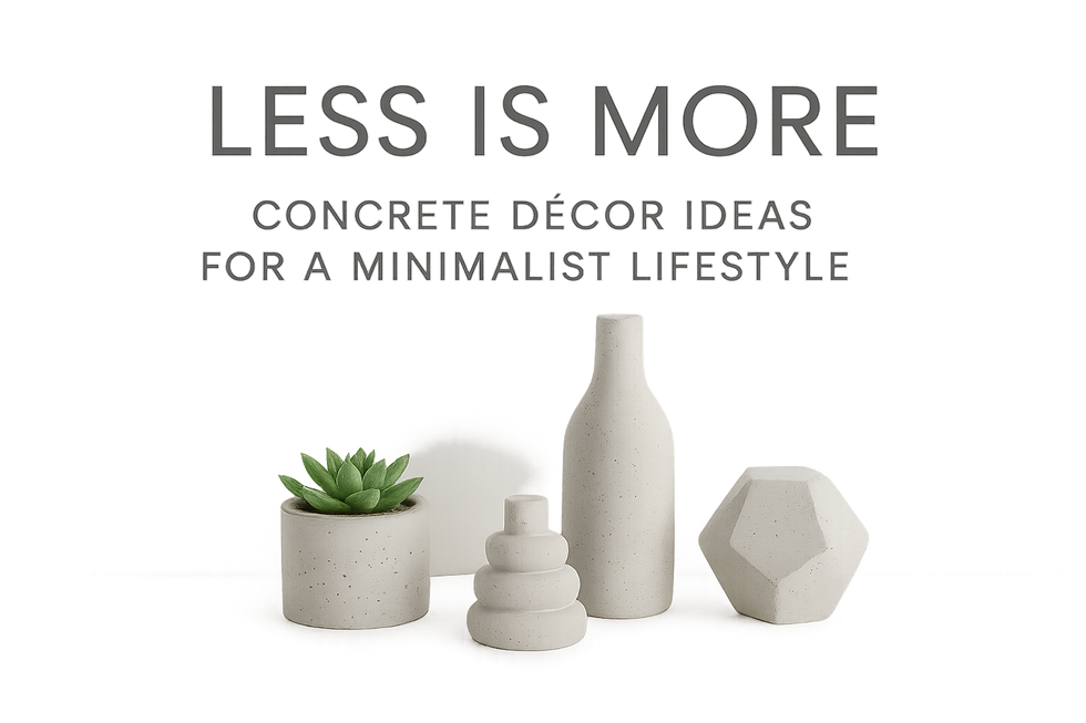 Less is More: Concrete Décor Ideas for a Minimalist Lifestyle