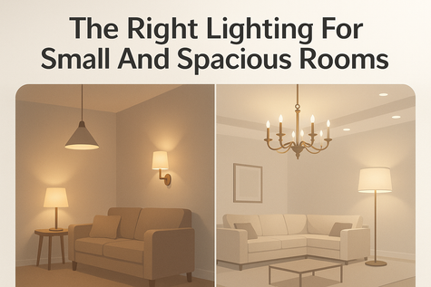 The Right Lighting For Small And Spacious Rooms