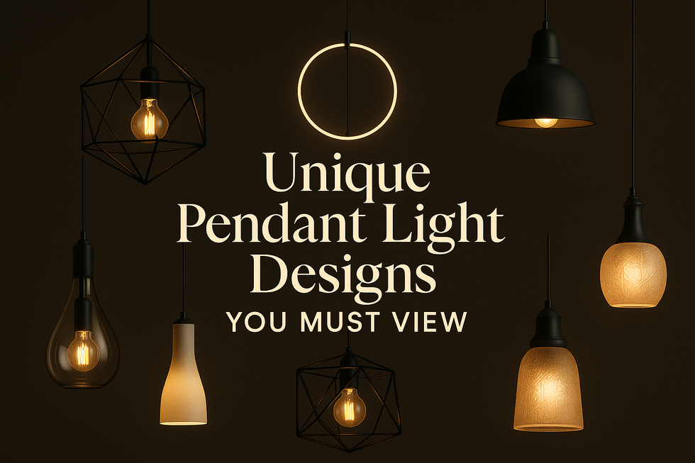 Unique Pendant Light Designs You Must View