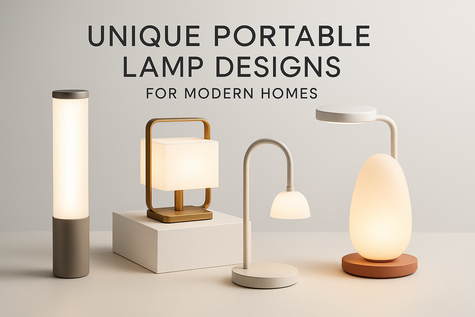 Unique Portable Lamp Designs for Modern Homes
