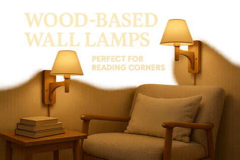 Wood-Based Wall Lamps for Reading Corners