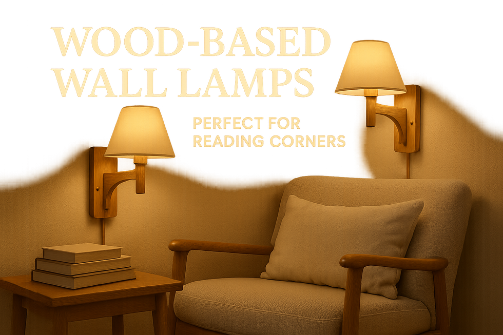 Wood-Based Wall Lamps for Reading Corners