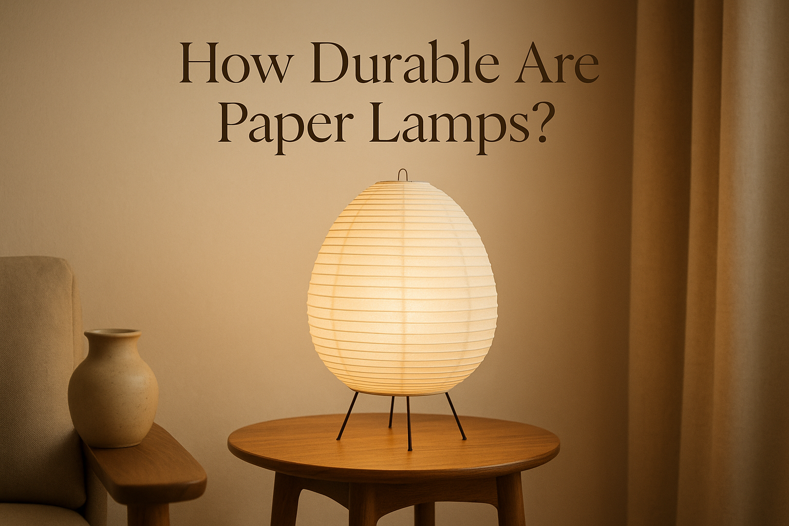 How durable are paper lamps?