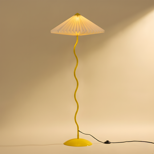 Wavy Floor Lamp - Butter Yellow