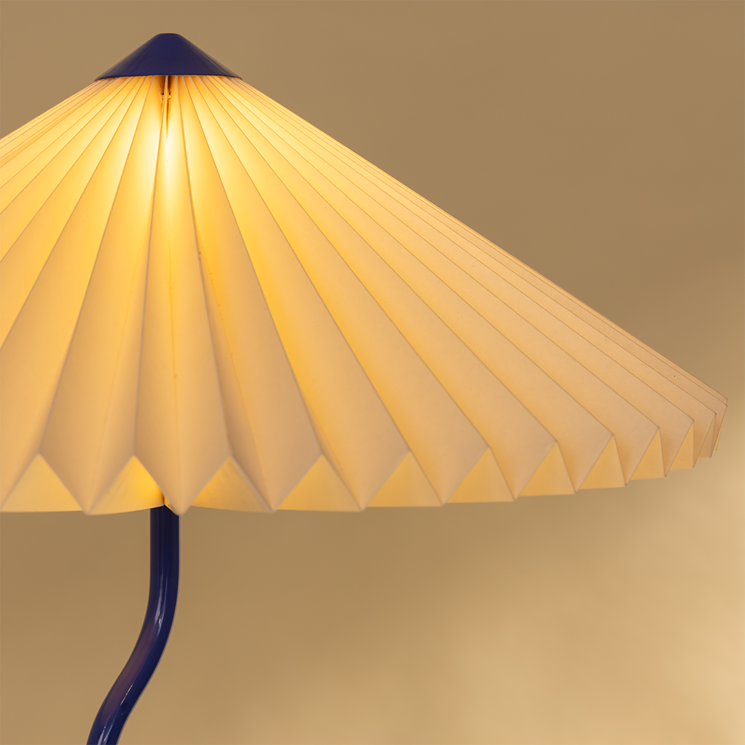 Wavy Floor Lamp - Cobalt Blue