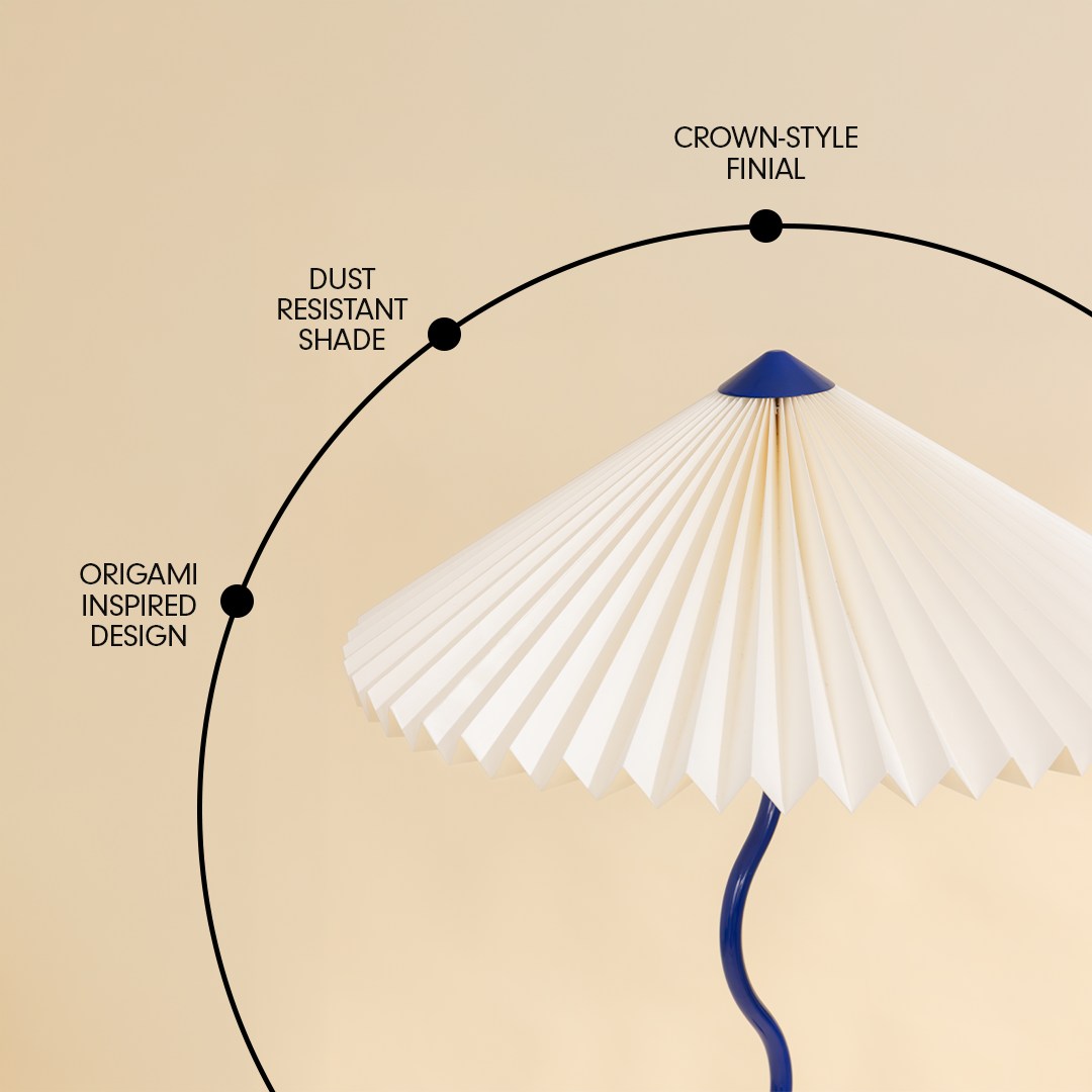 Wavy Floor Lamp - Cobalt Blue