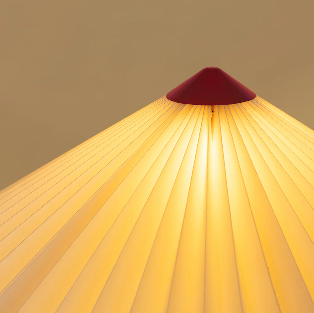 Wavy Floor Lamp - Crimson Red