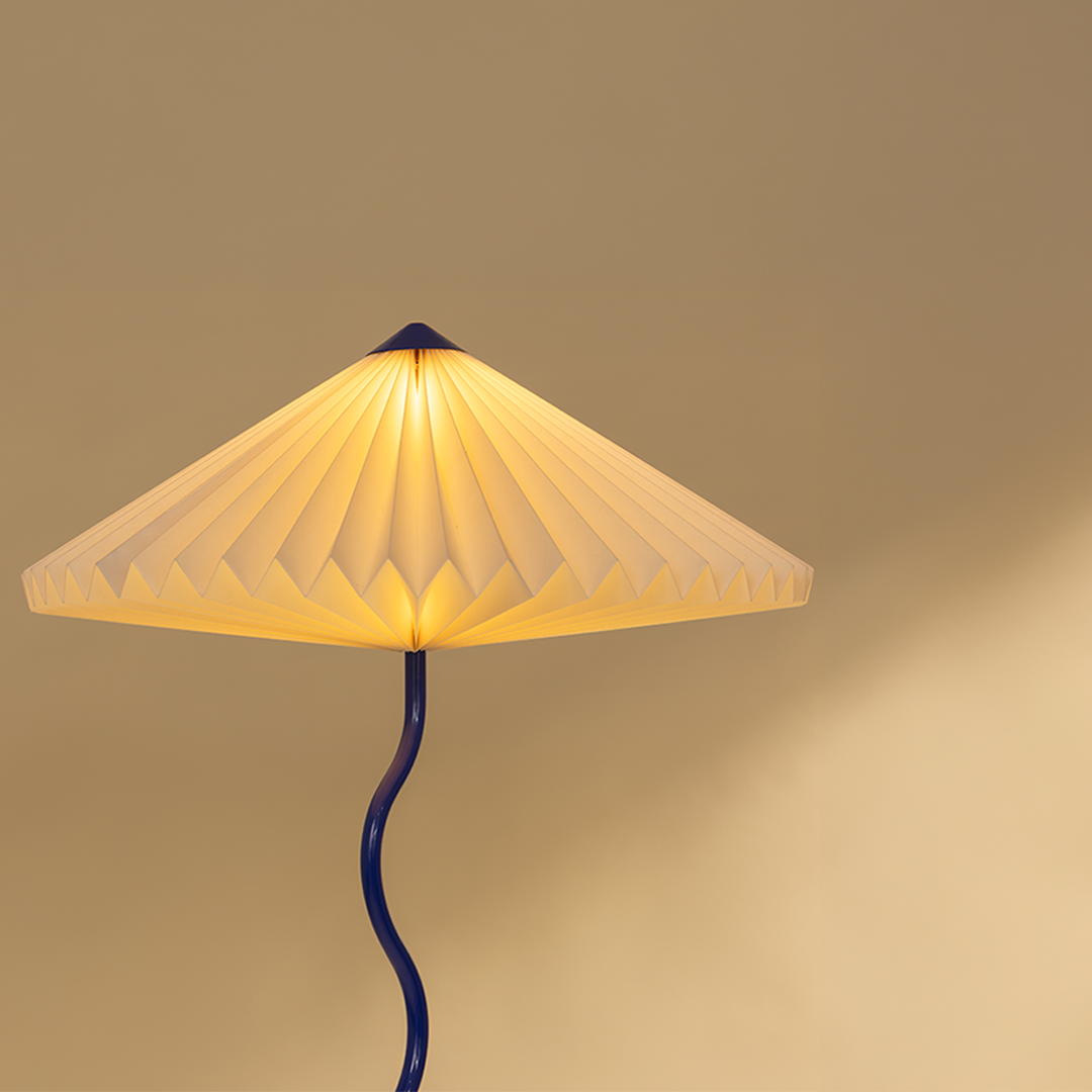 Wavy Floor Lamp - Cobalt Blue
