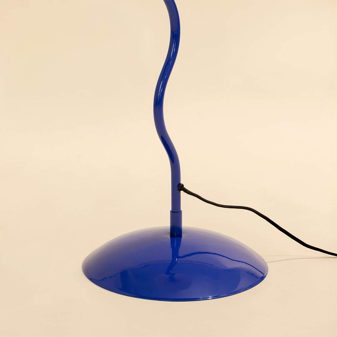 Wavy Floor Lamp - Cobalt Blue