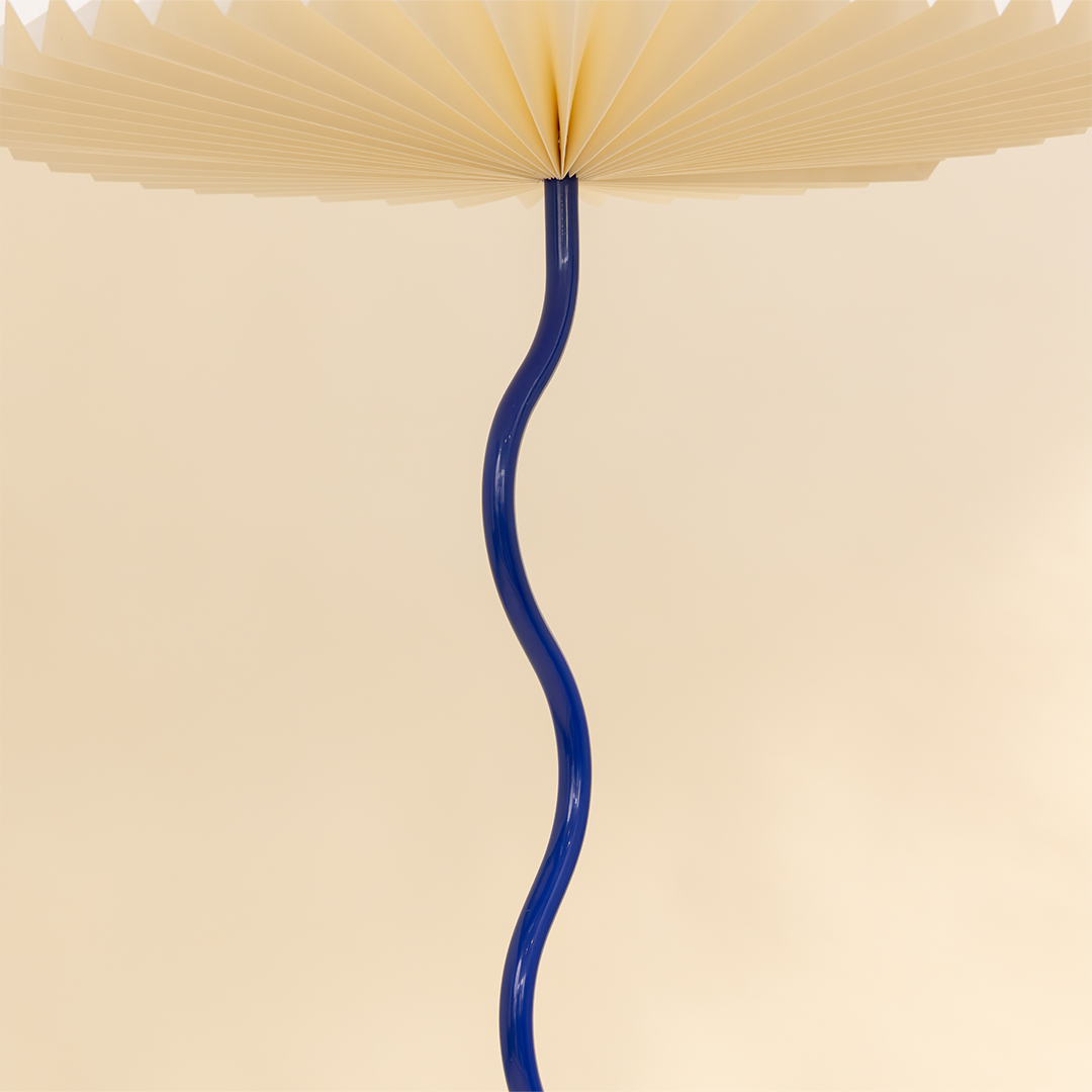 Wavy Floor Lamp - Cobalt Blue