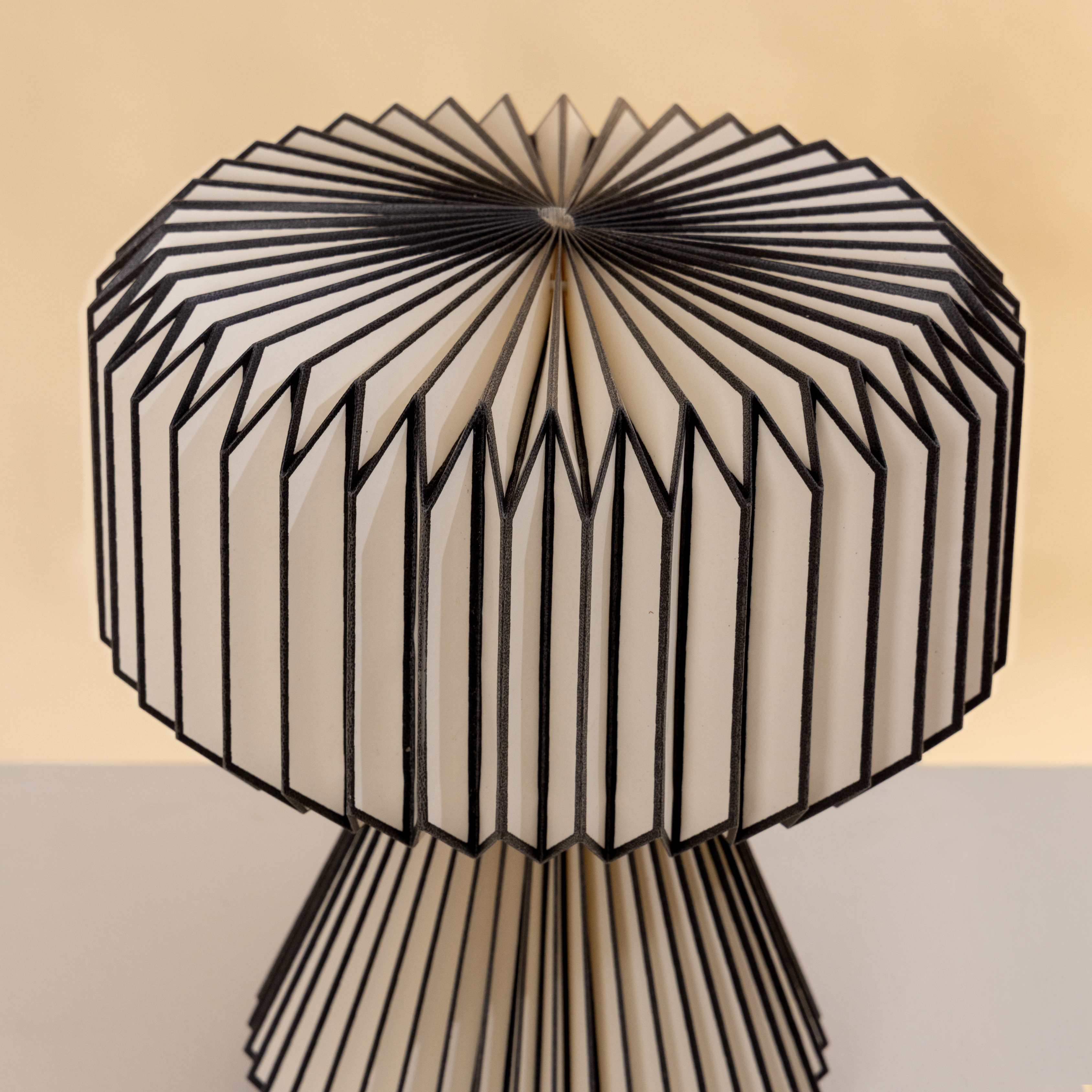 Orilamp  - Origami Black (Placement Print) Table Lamp