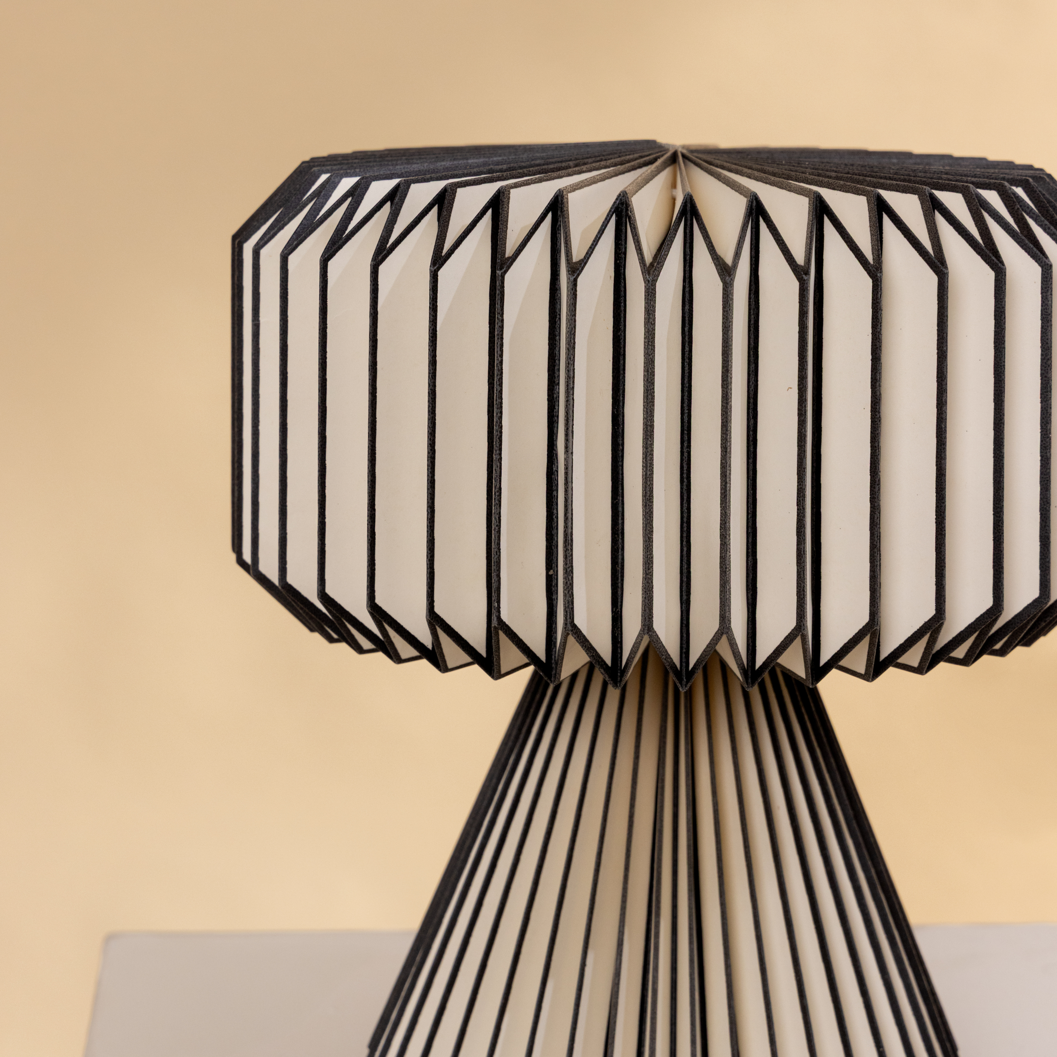 Orilamp  - Origami Black (Placement Print) Table Lamp