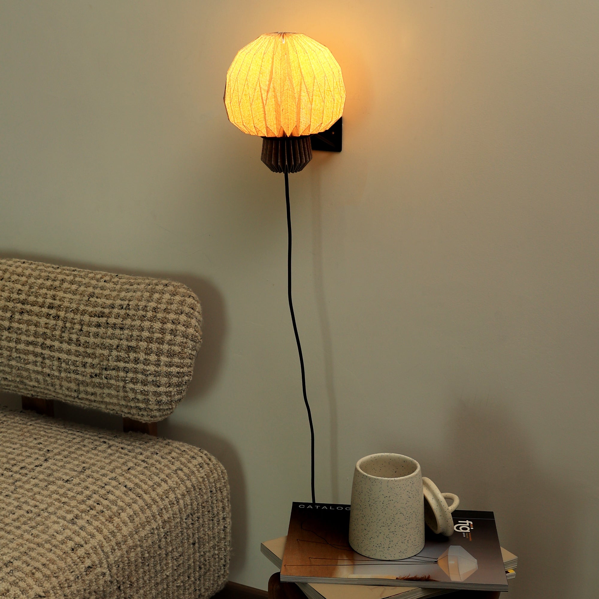 Amber Sconce Origami Wall Lamp