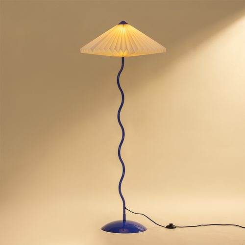 Wavy Floor Lamp - Cobalt Blue