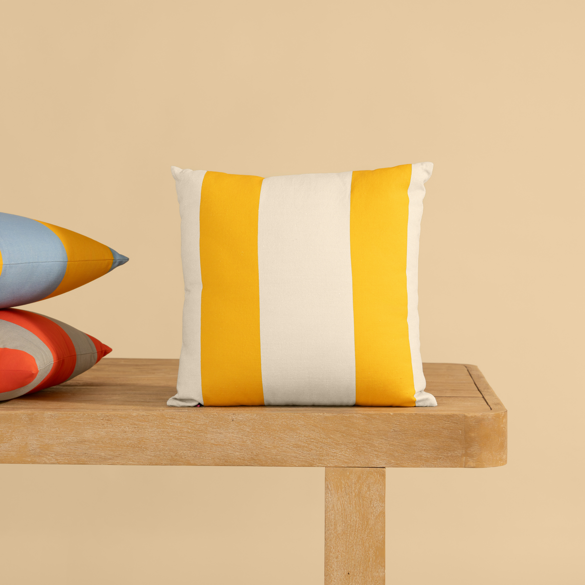 Colourways Cushion Cover - Buttercream (includes filler)