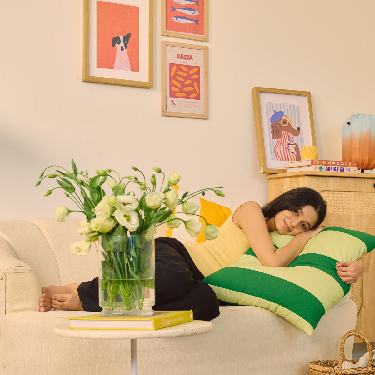 Colourways Cushion Cover - Matcha (includes filler)